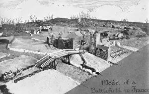 Wargames: A model of a battlefield in France