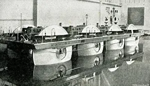 Transatlantic: Model of Bazin's Roller Boat Transatlantic Steamer