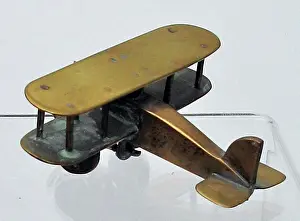 Model of biplane, WW1