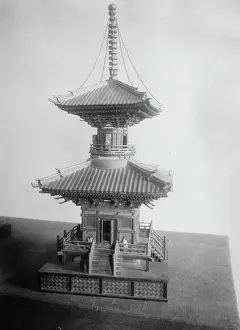 1751: Model of the Chinese Tower in Munich, 1751