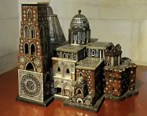 Christianism: Model of the Chruch of the Holy Sepulcher. 17th-18th century
