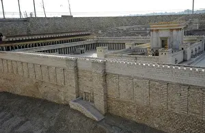 70ad: Model of the city of Jerusalem. Israel