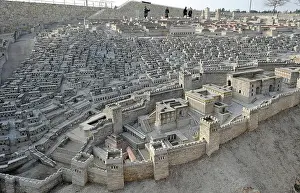 70ad: Model of the city of Jerusalem. Israel