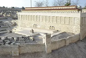 70ad: Model of the city of Jerusalem. Israel