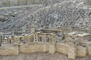70ad: Model of the city of Jerusalem. Israel