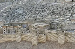 70ad: Model of the city of Jerusalem. Israel