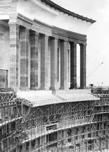 Scaffolding: Model construction of the Congress Hall on