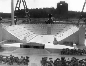 Stadion: Model of the Deutsches Stadion in Nuremberg, 1937