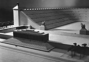 Stadion: Model of the Deutsches Stadion on the Reich