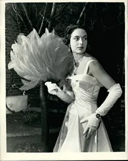 Topaz: Model in Digby Morton satin ball gown