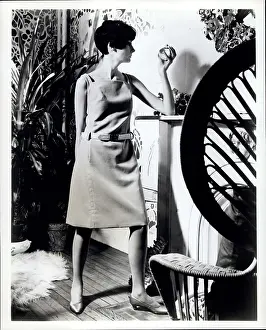Approximate: Model in dress by Stanley Herman of Mr Mort