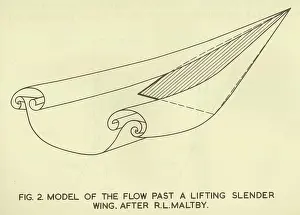 Maltby: Model of the flow past a lifting slender wing