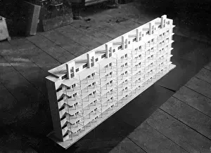 Storey: Model of a high rise in Bauhaus style, 1932