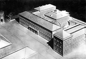 Siegestor: Model of the house of German Law, Munich