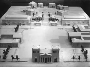 Neue: Model of the Koenigsplatz in Munich