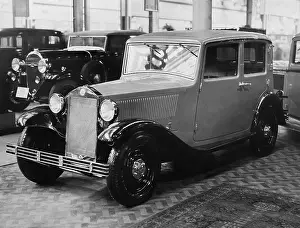 Trends: Model of a Lancia at the Motor Show in the Olympia Exhibitio