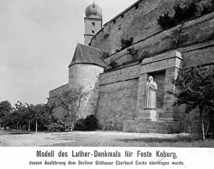 1530: Model for a Luther monument at the Veste Coburg, 1914