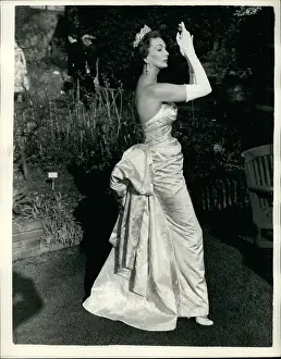 Brocaded: Model in Michael Sherard ball dress