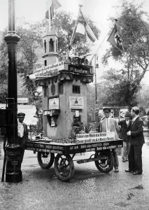 Vagabonds: Model of the Mouse Tower on a cart, 1933