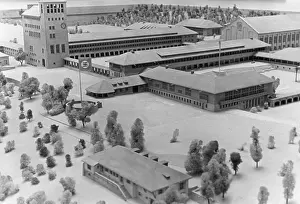 Allgaeu: Model of the NS-order castle Sonthofen, around 1939