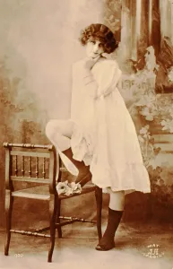 Erotica: Model posing in a sexy glamour pose