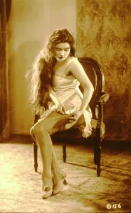 Erotica: Model posing in a sexy glamour pose