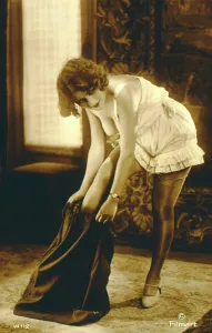 Erotica: Model posing in a sexy glamour pose
