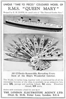 Diagrammatic: Model of the Queen Mary by G. H. Davis
