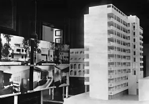 Storey: Model of a residential building by Walter Gropius, 1930