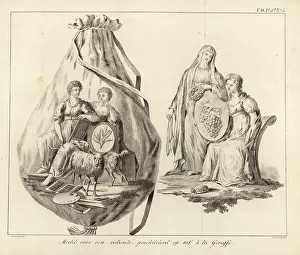 Interior Decoration: Model for a ridicule or small drawstring bag
