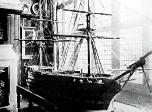The Keasbury-gordon Photograph Archive Collection: Model ship made for HMS Pinafore, Gilbert and Sullivan