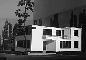 Bellevue: Model of a single family house by Walter Gropius