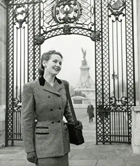 Neat: Model in smart suit - Canada Gate - Victoria Memorial