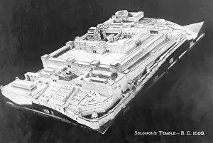 Accurate: Model of Solomon's Temple in Jerusalem, 1925