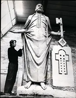 Interpretation: Model of St Peter by Edwin Russell, for St Paul's Cathedral