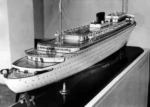 Gustloff: Model of the Wilhelm Gustloff, exhibition