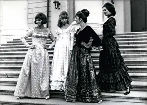 Flounce: Four models in Bavarian costumes, Munich