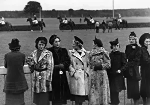 Furs: Models at a horse racetrack in Berlin, 1937