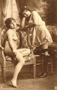 Erotica: Models posing in a sexy glamour pose