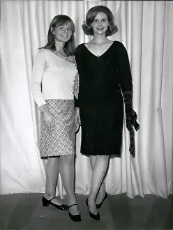 Evelyne: Two models in ready to wear dresses, Porte de Versailles