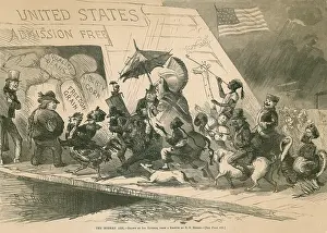 Satirizing: THE MODERN ARK. Political cartoon satirizing ?