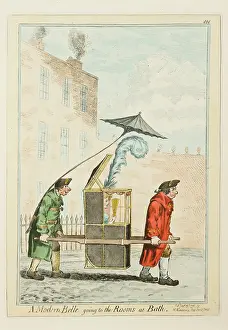 Ridiculing: A Modern Belle going to the Rooms at Bath