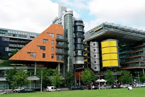 Modern buildings in Linkstrasse, Berlin, Germany
