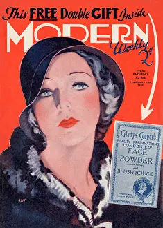 Hugely: Modern Chat magazine cover by David Wright