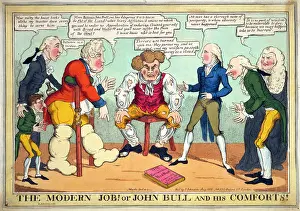 Tattered: The modern Job! or John Bull and his comforts!