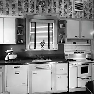 Dishwasher: Modern Kitchen Interior Sink and Stove