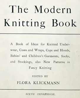 Knitters: The Modern Knitting Book, WW1