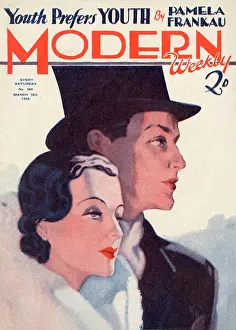 Hugely: Modern Weekly magazine cover by David Wright