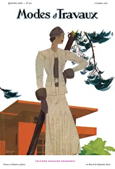 Travaux: Modes et Travaux front cover. Art deco
