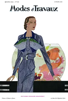 Travaux: Modes et Travaux front cover. Art deco